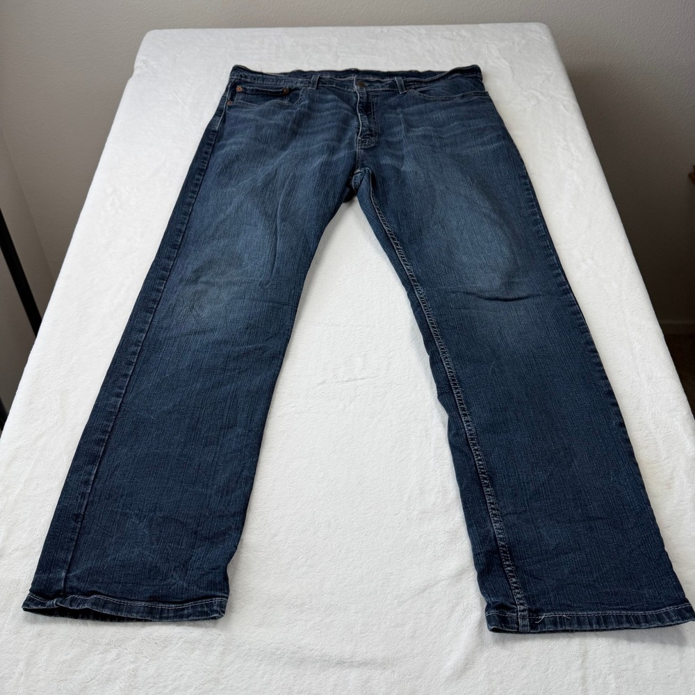 Levi's 559 Relaxed Straight Jeans Mens 38x32 Dark Blue Good WaterLess Denim